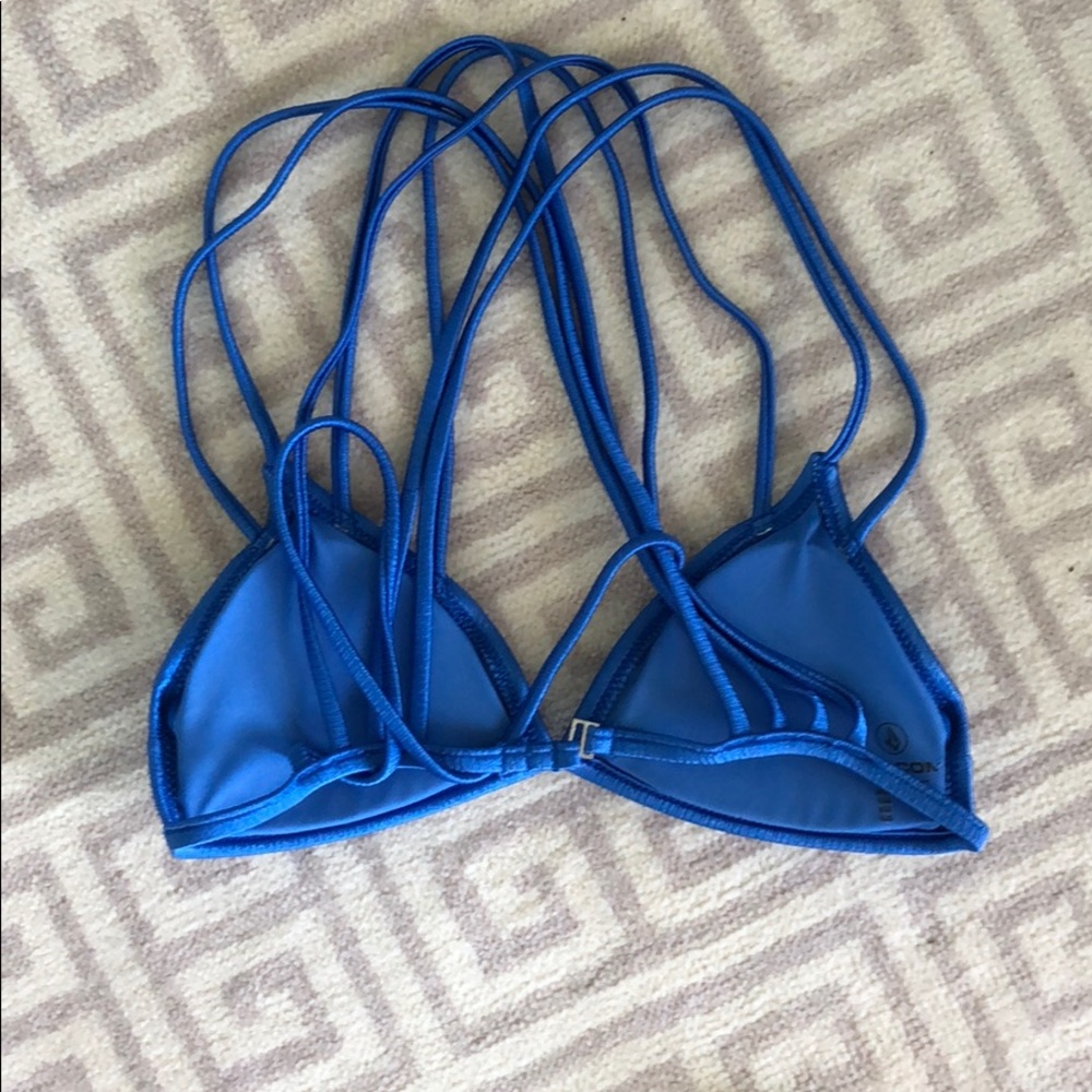 Volcom Radiate Love Blue Bikini Top - Picture 4 of 4